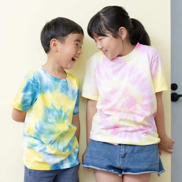 E カラフル染めtシャツ アトリエぱお